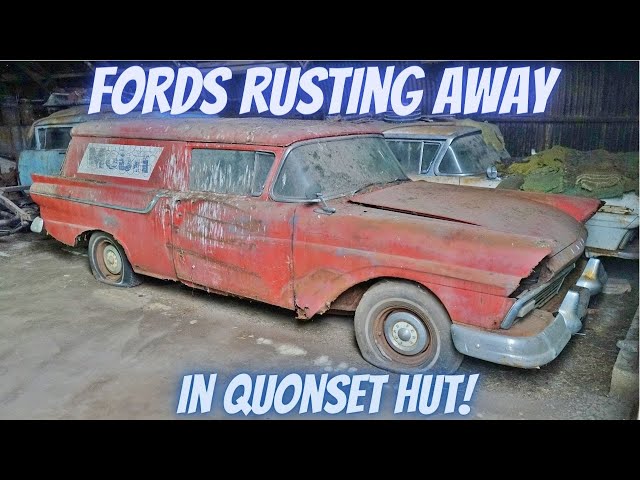 Rare Fords rusting away in Illinois Quonset Hut... FOR SALE?!