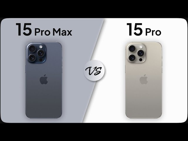 iPhone 15 Pro Max vs iPhone 15 Pro Comparison | Mobile Nerd