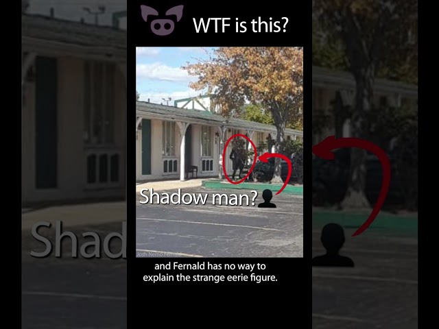 SHADOW MAN Caught on Camera? 👤 #Shorts