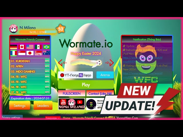 WORMATE IO - Extension/Mod 2024 ✅NEW UPDATES✅ Wormate Friends Connect PC & Phone, Zoom Hack!