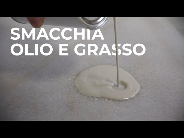 #PULIRE MACCHIE D'OLIO E GRASSO DA MARMO, COTTO, CEMENTO - SMACCHIATORE Professionale - Faber