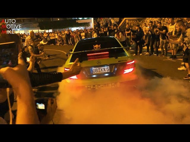 Mercedes-Benz C63 AMG Coupé by Tip-Exclusive! Burnout & Revs in Monaco!
