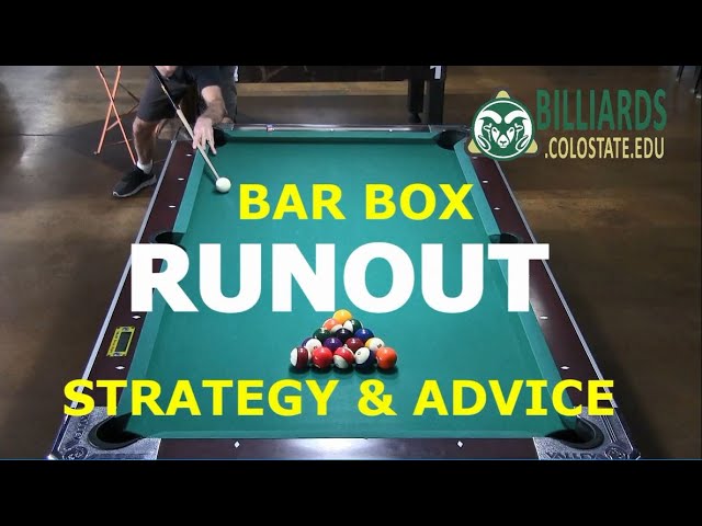 How to RUN OUT in 8-Ball on a BAR BOX