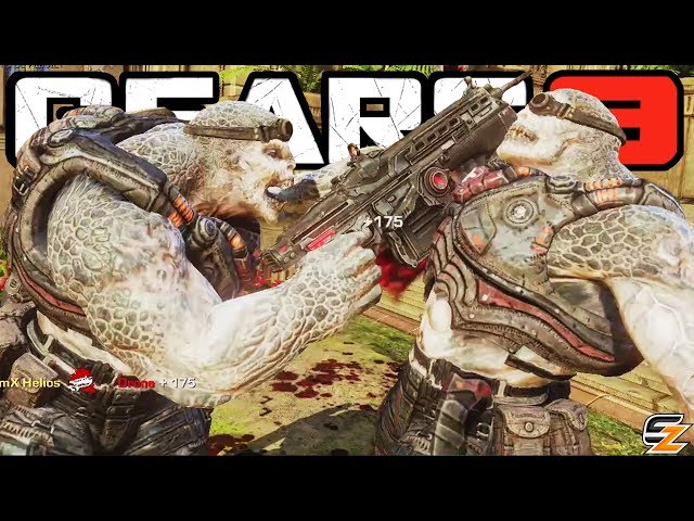 GEARS OF WAR 3 Horde Mode - LOCUST DRONE vs LOCUST HORDE Gameplay!