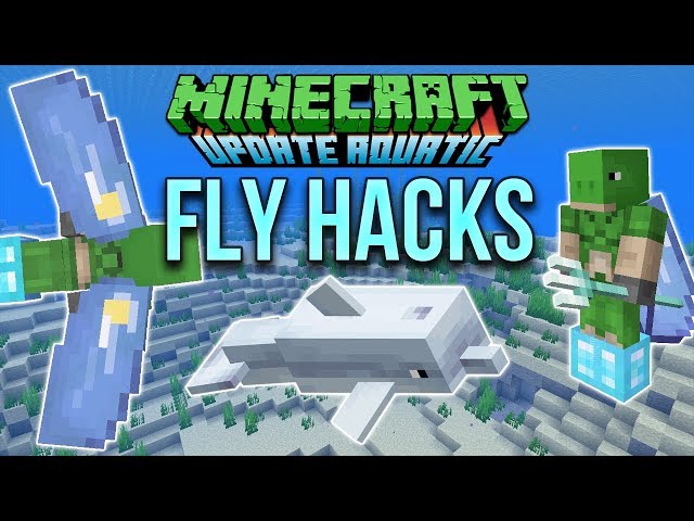Minecraft 1.13 Elytra Flying Hacks (Minecraft Tutorial)