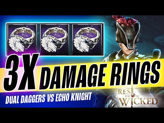 CRAZY DPS with TRIPLE Damage Ring DEX Plague Build vs Echo Knight | No Rest for the Wicked