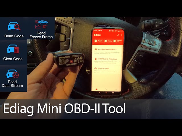 SDG #309 Kingbolen Ediag Mini OBD-II Bluetooth Diagnostic Dongle