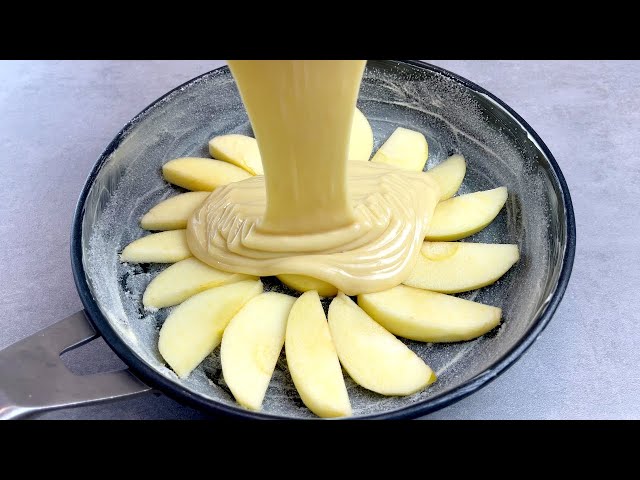 Apple pie in a pan, quick, easy recipe, amazing apple pie taste
