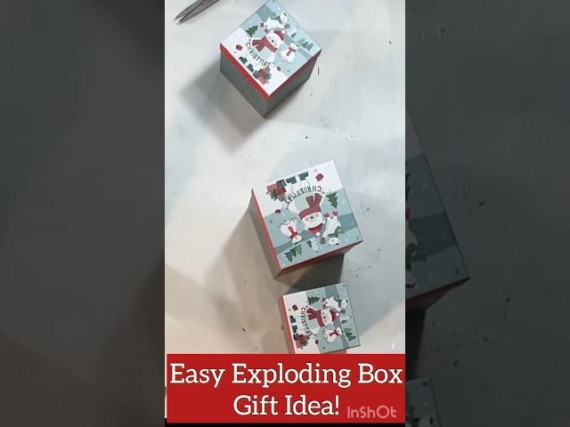 EASY EXPLODING BOX GIFT IDEA #shorts