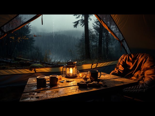 Rain Cozy Camping | Close Your Eyes And Fall Asleep Instantly With Soothing Rain Falling On The Tent