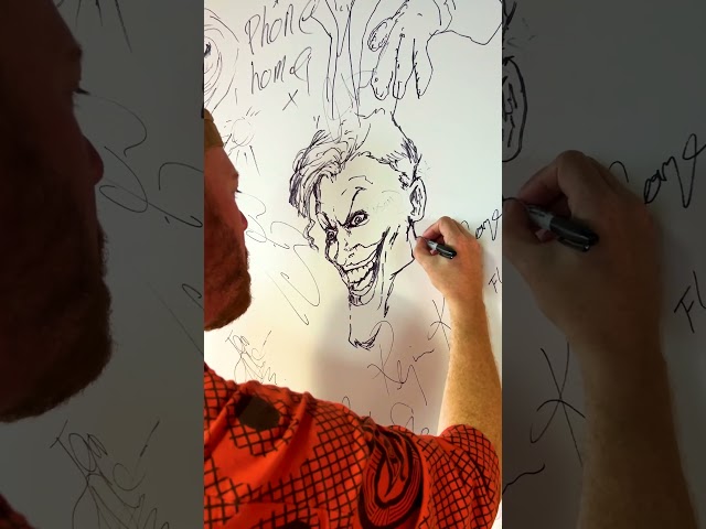 Leigh Francis' Joker artwork is absolutely epic ✍️ #Joker #art #LeighFrancis #Batman #VirginRadioUK