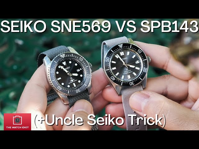 Seiko SNE569 vs SPB143: Which Is The Best Everyday Diver From Seiko? (Uncle Seiko Bracelet Trick)