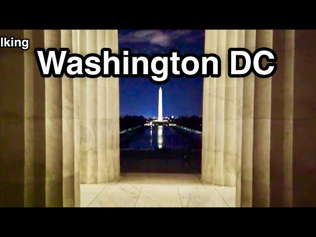 Walking Washington DC at Night - City Sounds