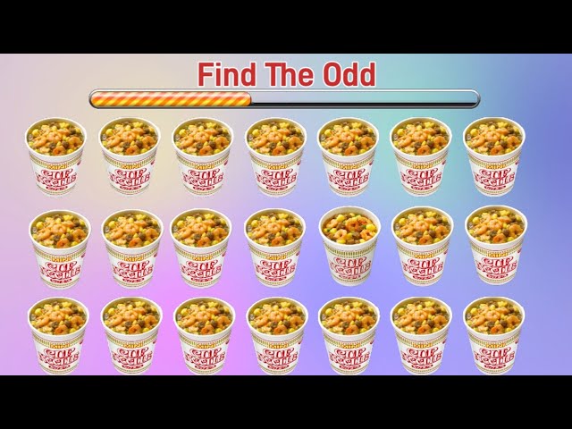 Quiz! Find The Odd [Cup Noodles] [sushi], Spot The Difference