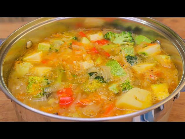Don't cook vegetable soup until you see this recipe! Fat burning soup.