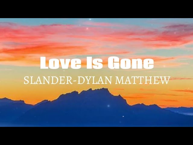 SLANDER - I'm sorry don't leave me (Lyrics)