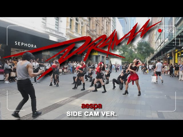 [KPOP IN PUBLIC][SIDE-CAM VERSION] AESPA (에스파) "Drama" Dance Cover by CRIMSON 🥀 | Australia