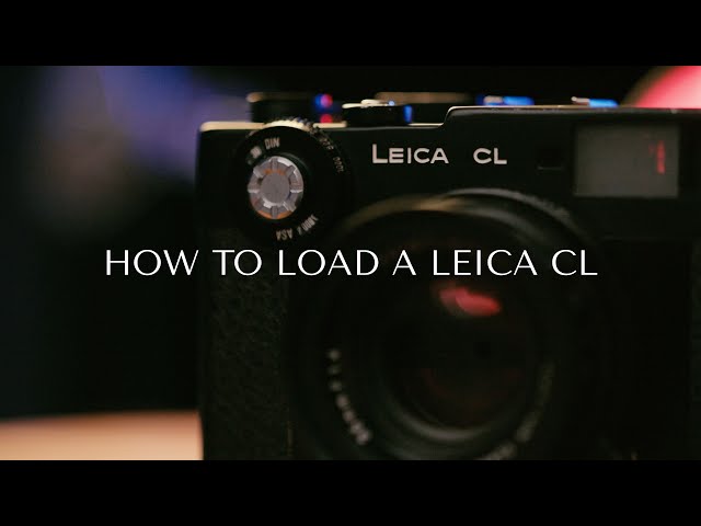 How to load a Leica CL film camera