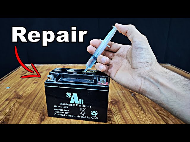 How To Revive\Repair A Dead Lead-Acid Battery 12Volt Simply At Home