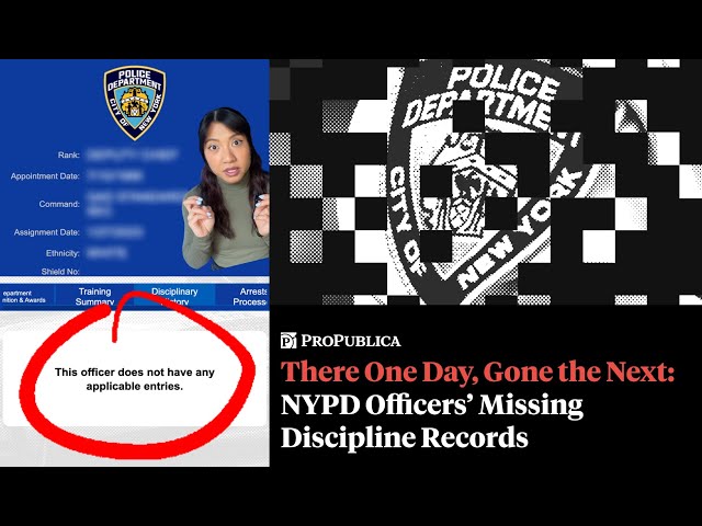 There One Day, Gone the Next: NYPD Officers' Missing Discipline Records