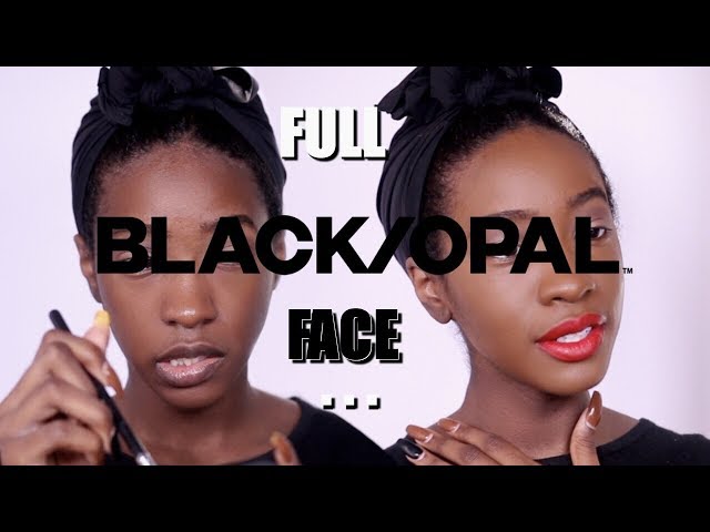 Trying a FULL FACE of Black Opal Makeup