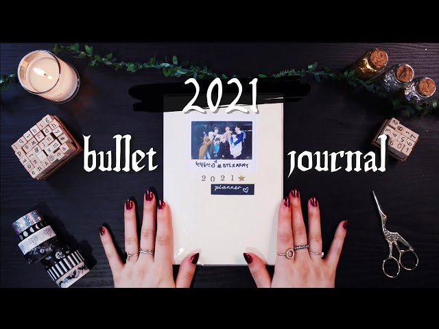 2021 BULLET JOURNAL SET UP + january spreads ☾✧