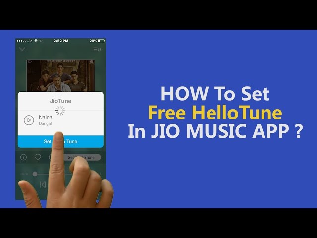 How to Set FREE HELLO TUNE in JIO Music App!