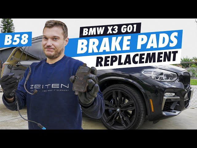DIY BMW X3 G01 M40i Rear brake pads replacement (B58)