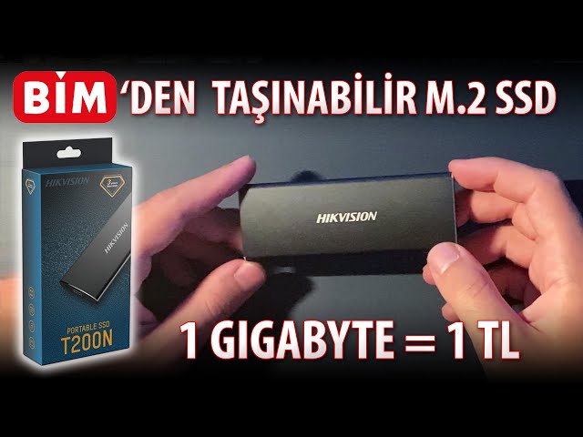 BİM'de Satılan Harici SSD "HIKVISION T200N 256GB" Ön İnceleme