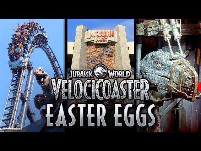 Jurassic World VelociCoaster Easter Eggs at Universal Orlando
