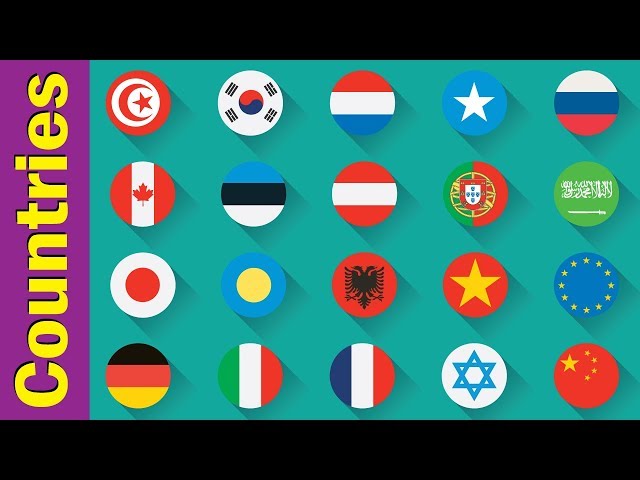 Learn Country Flags for Kids #2 , Countries of the World, Flags of the World | Fun Kids English