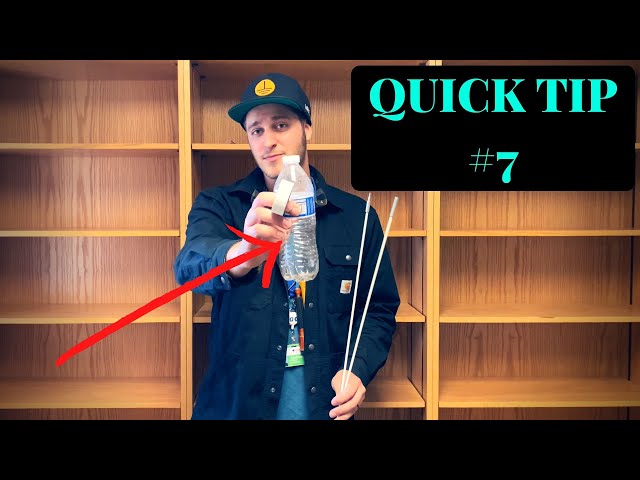 Electrician Quick Tip #7 Water Bottle Cable Tray Trick