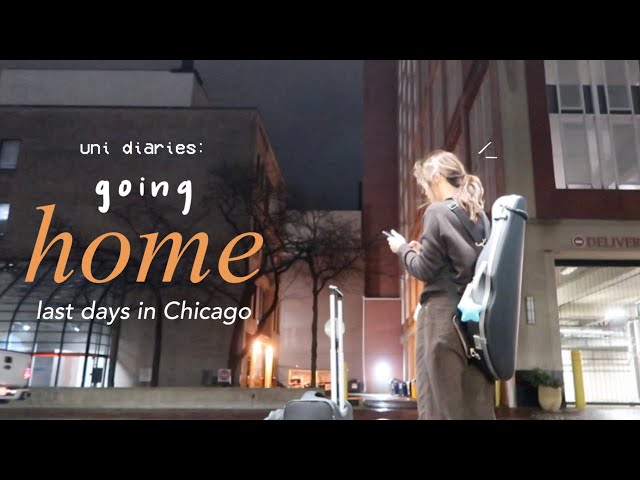 uni diaries: what I eat & going home | last days in Chicago | Fanka try-on & review