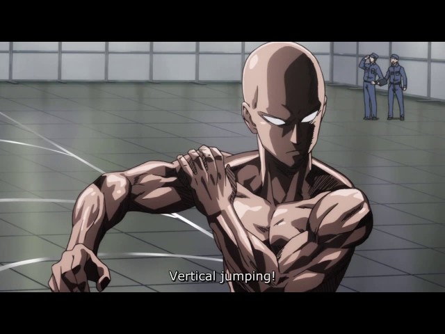 One punch man Fitness Exam Gif