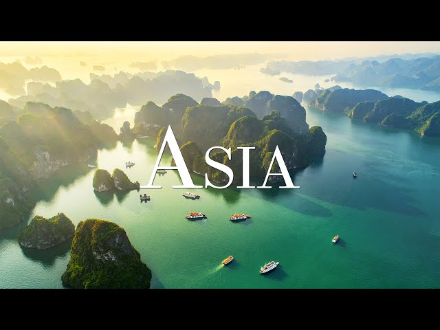 Asia 4K - Scenic Relaxation Film With Calming Music, Relaxing Piano Music, Stress Relief