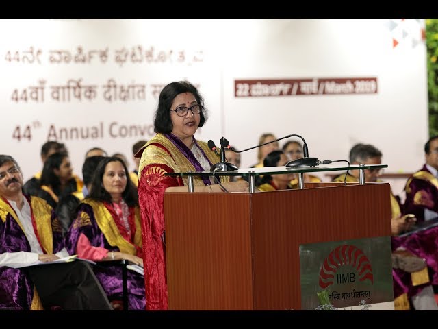 44th Convocation address by Smt. Arundhati Bhattacharya, Former Chair, State Bank of India