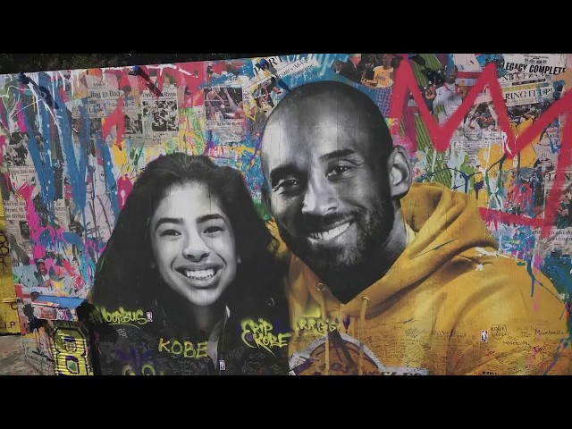 Kobe and Gigi Bryant tribute by LA Artist 2020