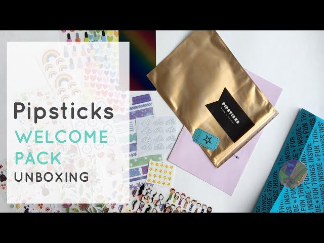 Pipsticks Sticker Subscription: Unboxing Welcome Pack