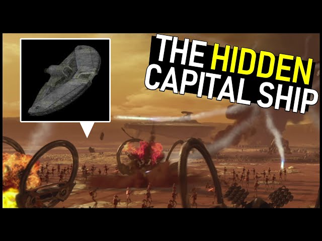 The Hidden Capital Ship at the BATTLE OF GEONOSIS (...you've probably never seen)
