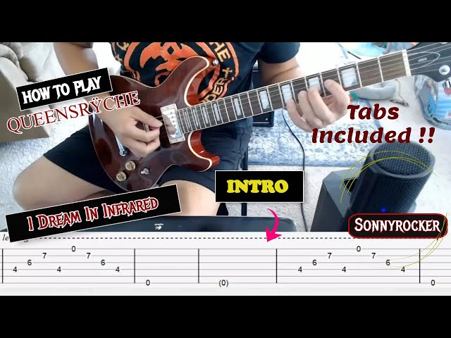 Queensryche - I Dream In Infrared guitar lesson (intro)