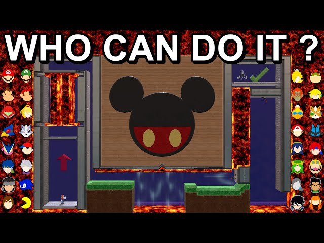 Who Can Make It? Mickeys Obstacle Course - Super Smash Bros. Ultimate
