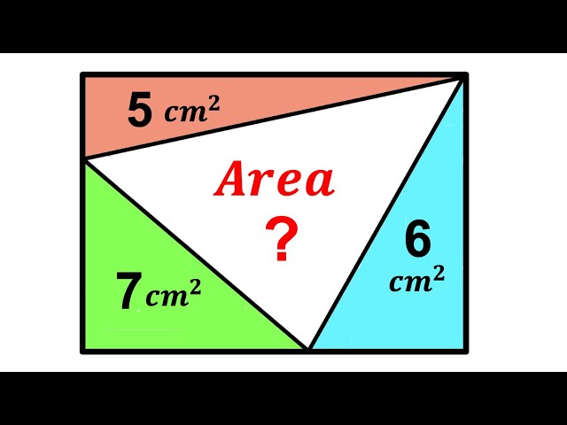 95% Failed to solve the Puzzle | Can you find area of the White Triangle? | #math #maths | #geometry