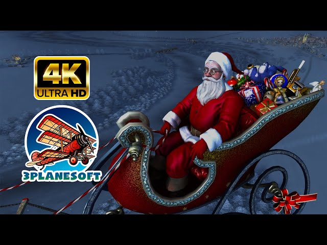 SANTA CLAUS 4K 60 FPS: 1 Hour of Christmas Video Screensaver