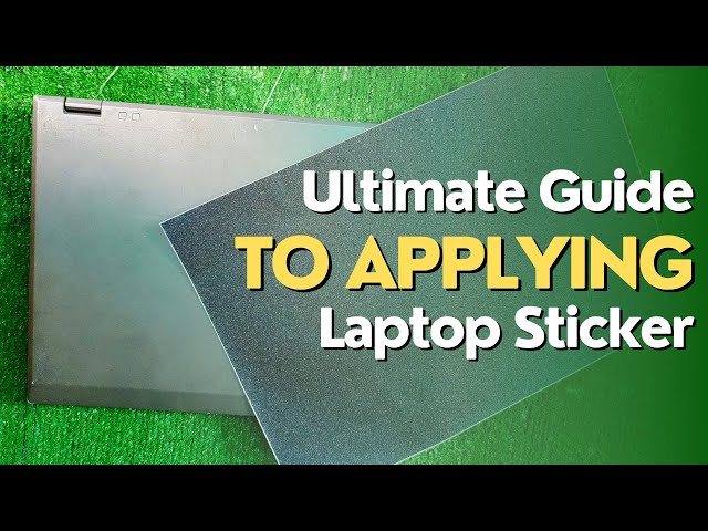 How to apply a laptop skin on a Dell E5410.
