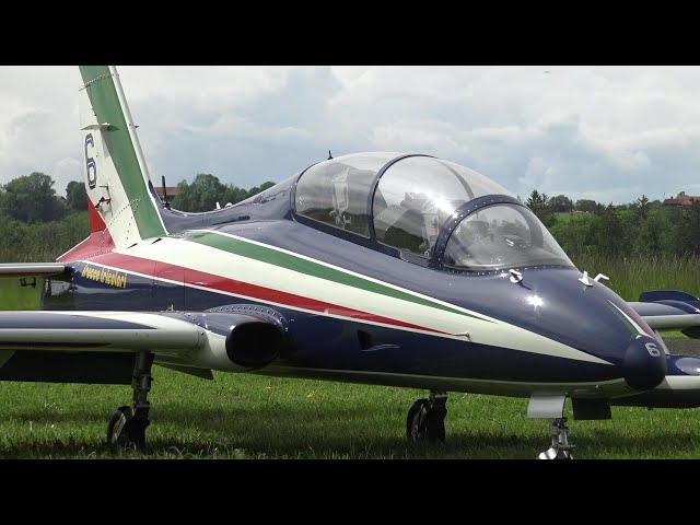 RC Aermacchi MB339 Turbine Scale Jet Model Italian Air Force in Frauenfeld Oldtimermeeting 2023
