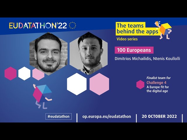 Meet the team behind '100 Europeans' (EU Datathon 2022)