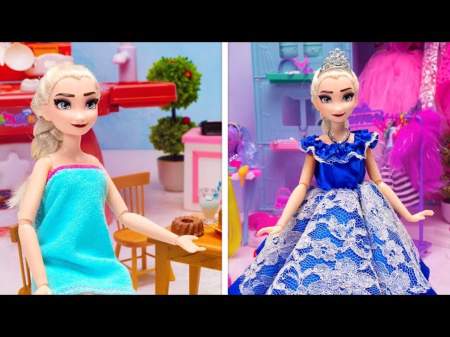 Furniture and Clothes For Elsa's Doll House ❄️ Best Elsa Crafts