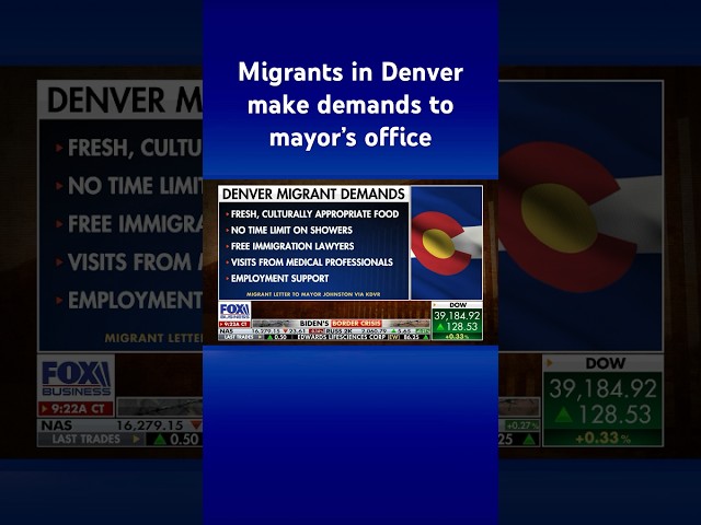 Denver migrants refuse to leave encampment, create list of demands from mayor #shorts