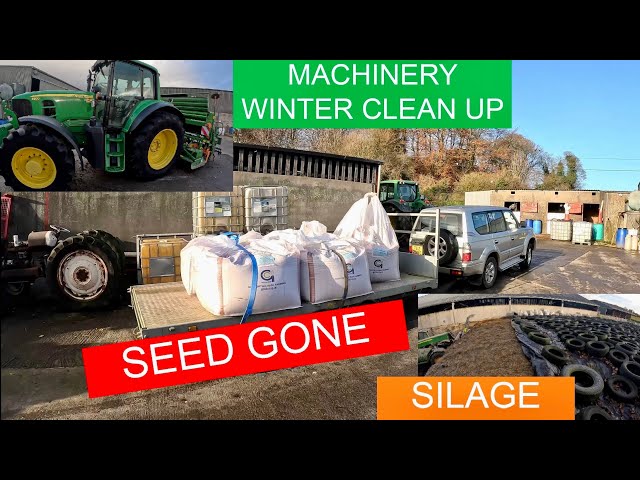 SEED GOES BACK - SORTING MACHINERY AND SILAGE CHECK NOW WERE INTO IT