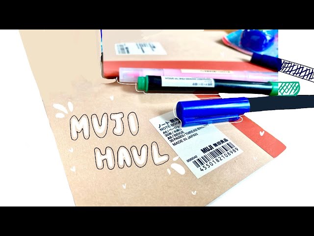 Muji Stationery Haul ✨📚 / Ajio Stationery Haul ✨🌱